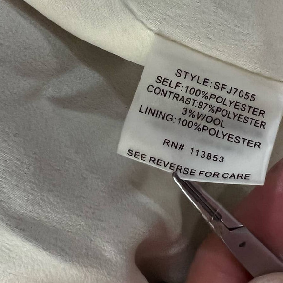 41 Hawthorn size small black jacket with wool shoulder patches & accents #1345 - Picture 9 of 9